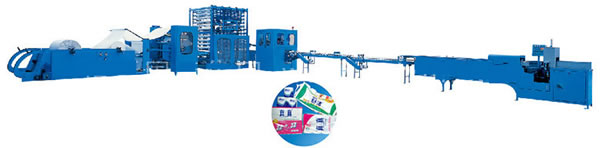 Series of Full-automatic High-speed Rolled Toilet Paper / Kitchen Towel Auto Packaging Production Li, آلات تصنيع الورق