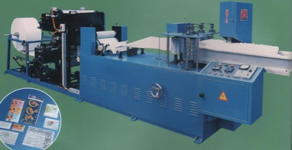200-400 Automatic Folding Napkin Paper Machine (two color), آلات تصنيع الورق