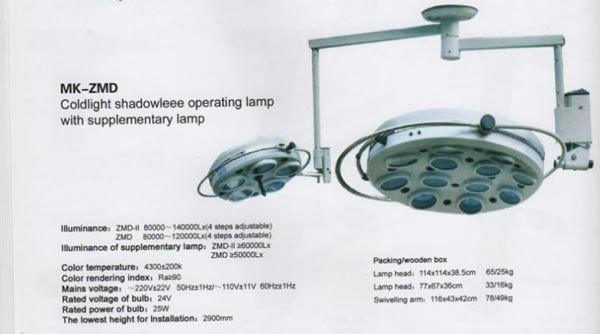 Operating Lamp,Operating Lamp