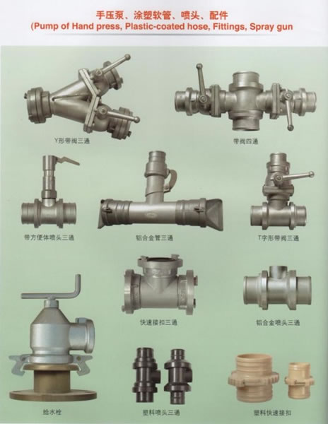 Pump of hand press,plastic-coated hose,fittings,spray gun,Irrigation system