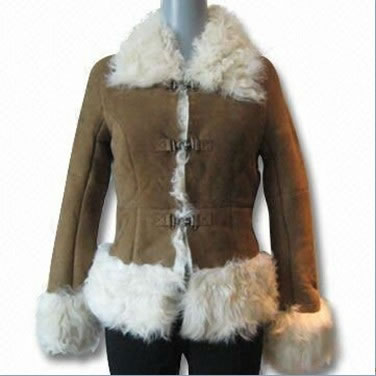 woman's double face sheep fur coat,Apparel