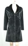 black faux mink fur garment